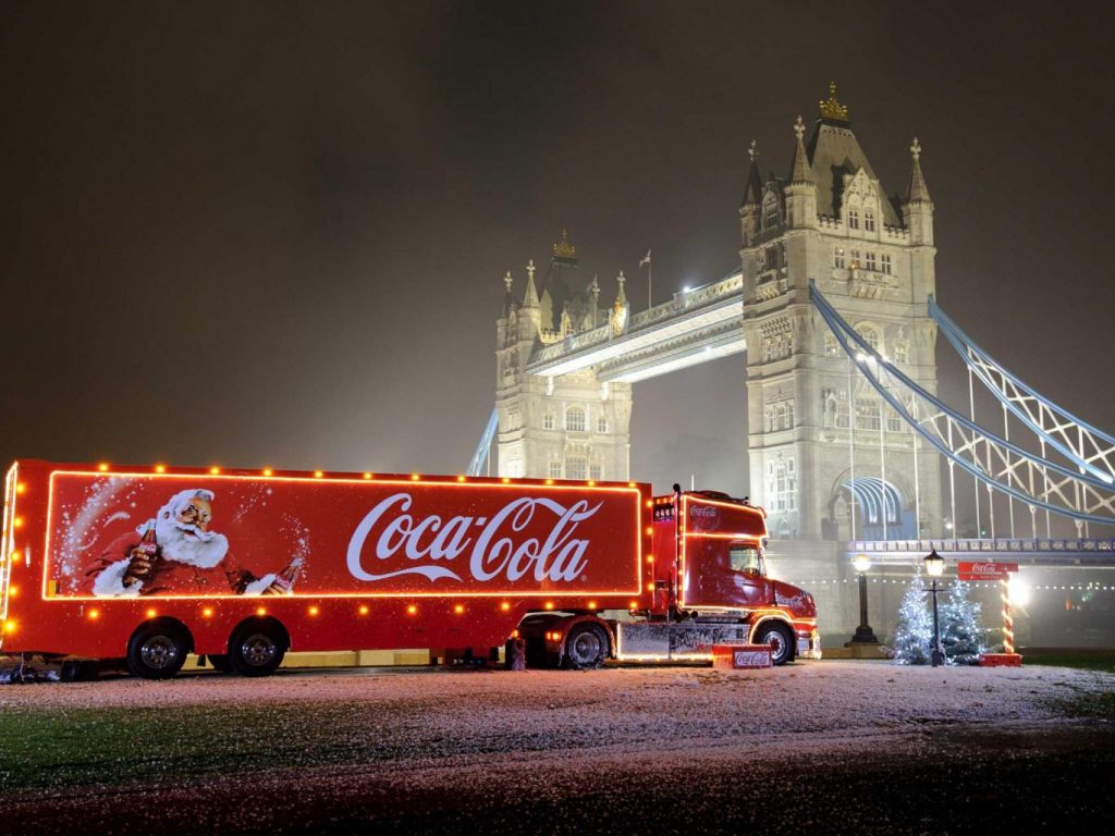 The Coca-Cola truck