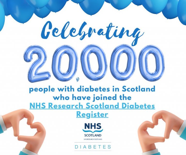 NHS Scotland achieves 20,000 volunteer milestone for essential diabetes