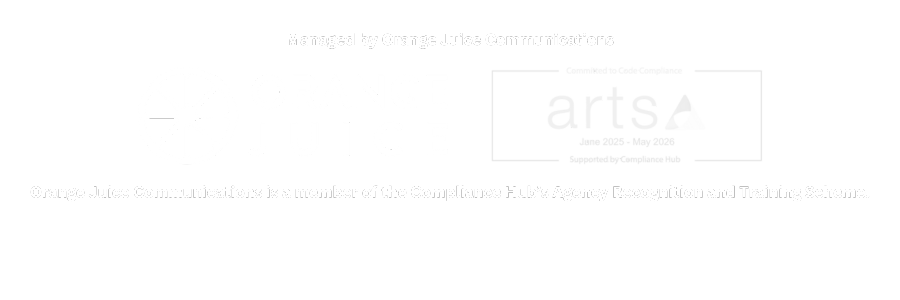Orange Juice PR Compliance Hub recognition logo